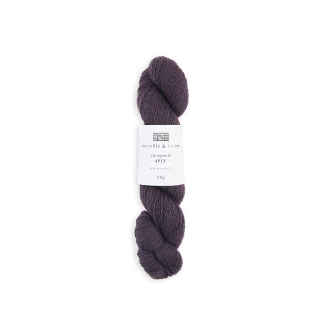 bramble & fleece Sheepsoft 4 Ply – Wollmix aus Bluefaced Leicester & Masham, 220 m / 50 g