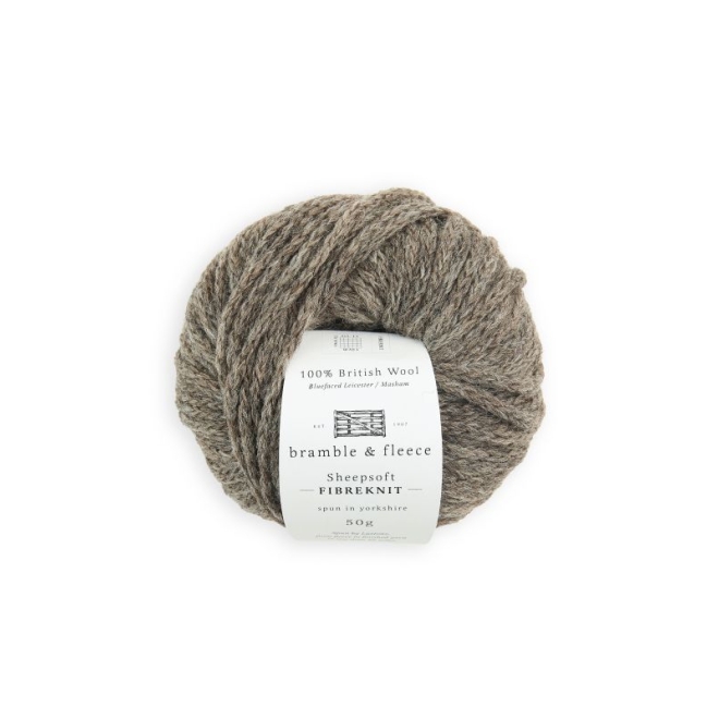 bramble & fleece Sheepsoft Fibreknit – Wollmix aus Bluefaced Leicester & Masham, 65 m / 50 g