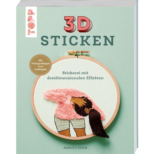 Stickerei mit dreidimensionalen Effekten