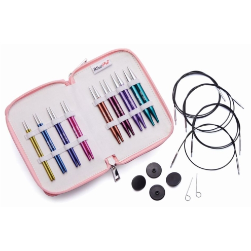 KnitPro Zing Deluxe Special austauschbare Rundstricknadeln 10cm - ZING Alu 3,5 - 8,0 mm