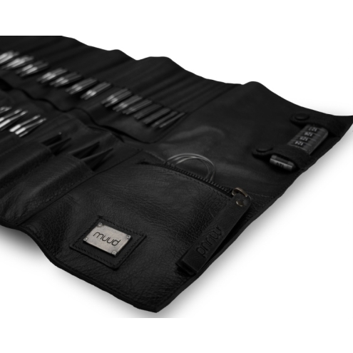 muud Nadel-Set Stockholm XL & Helsinki Box – Black & Cow Print - 2tlg.