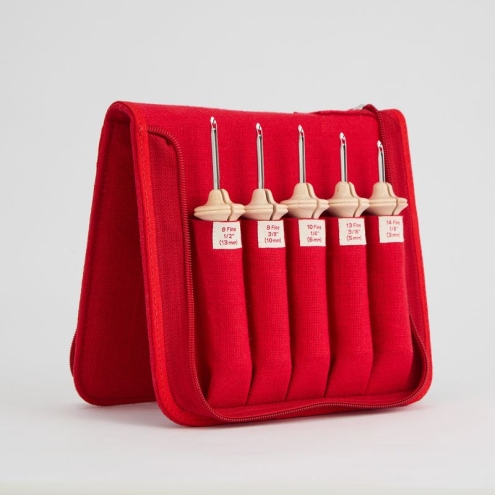 Punch Nadel Set Natural Wood Fine Point 5 Nadeln