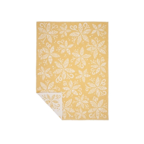 Lopi BLÓM Isländische Wolldecke 130x180 cm – 100% Schurwolle Premium Decke