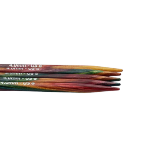 KnitPro Symfonie 2 Nadelspiel Birkenholz – 10 cm, 15 cm oder 20 cm