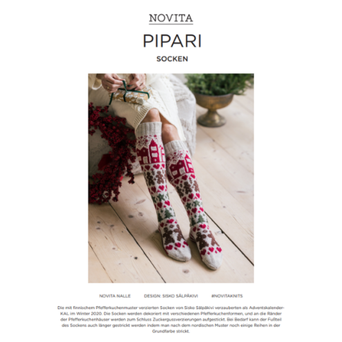 Novita Pipari – Strickanleitung Socken