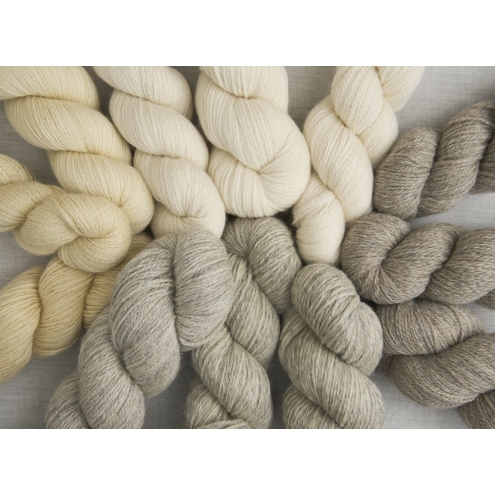 bramble & fleece Origin - ungefärbtes Naturfasergarn