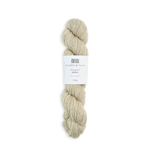 bramble & fleece Sheepsoft Aran – Wollmix aus Bluefaced Leicester & Masham, 175 m / 100 g